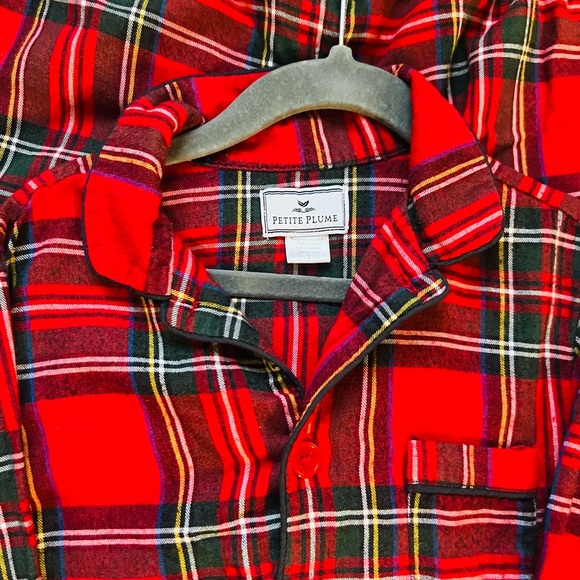 Petite Plume Red Plaid Kids Pajama Set - Picture 1 of 8